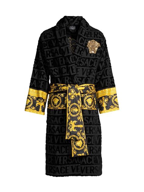 versace baroque black and gold|versace baroque bathrobe.